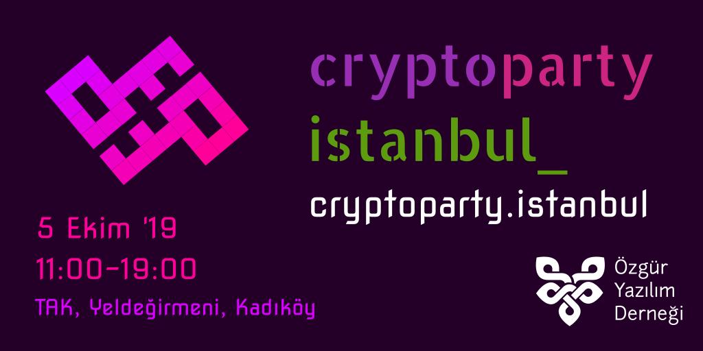 CryptoParty İstanbul, 5 Ekim 2019, Tasarım Atölyesi Kadıköy